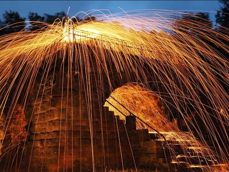 Lightpainting Bismarkstein Göttingen 2019