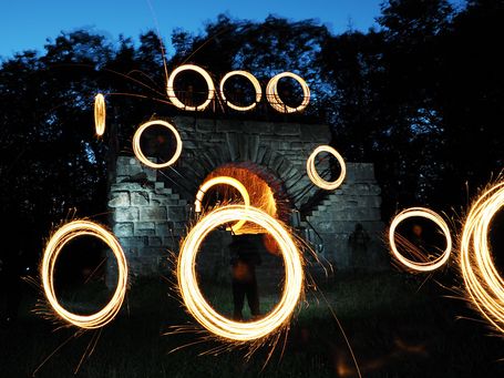 Lightpainting Elefantenklo Göttingen 2019