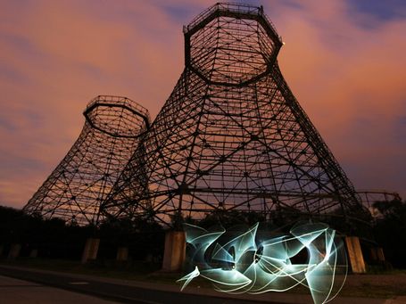 Lightpainting Essen Zeche Zollverein 2019