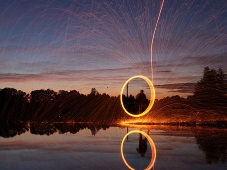 Lightpainting Kiessgrube Rosdorf 2019