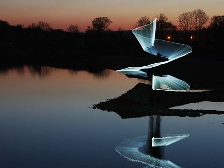 Lightpainting Baggersee Rosdorf 2019